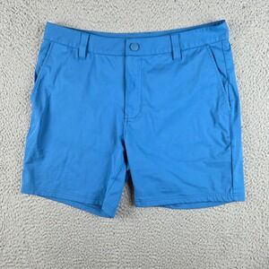 Rhone Commuter Shorts Mens 32 Blue Active Chino Stretch 100553 6.5" Inseam
